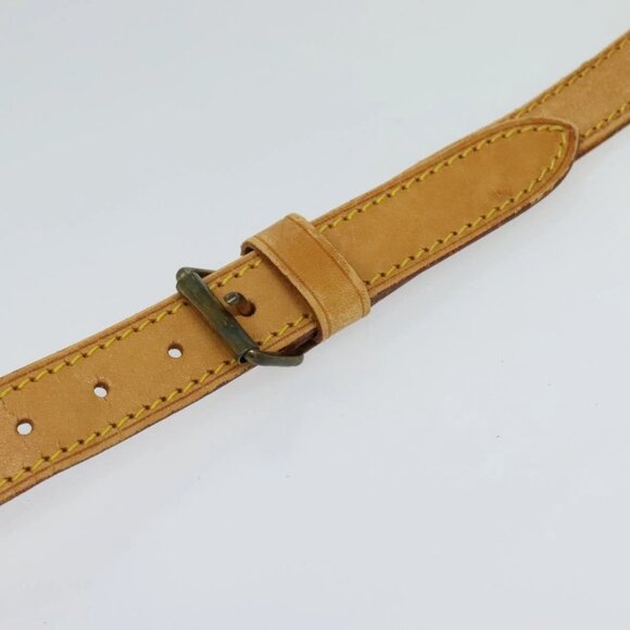 LOUIS VUITTON Adjustable Shoulder Strap Leather 36.6""-43.7"" Beige Auth 112950 - Picture 8 of 16